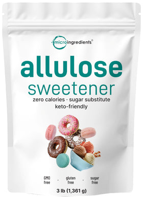 Micro Ingredients Allulose sweetener bottle, zero calories for keto-friendly cooking
