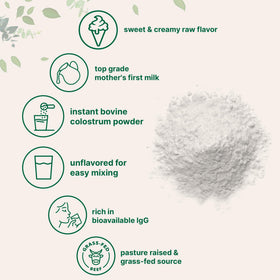 Micro Ingredients bovine colostrum powder dissolving smoothly in warm water.
