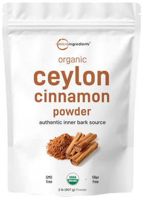Micro Ingredients Organic Ceylon Cinnamon Powder 2lb bulk for versatile baking and cooking