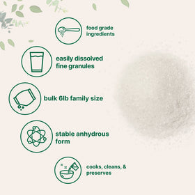 Anhydrous citric acid from Micro Ingredients enhances preservation and flavor balance in recipes.