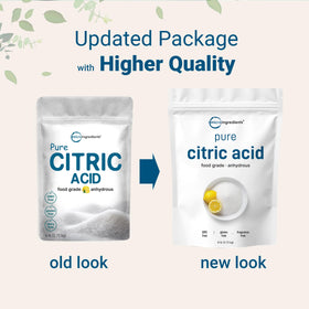 Micro Ingredients citric acid food-grade quality supports safe kitchen and crafting uses.