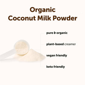 Micro Ingredients coconut milk powder being whisked into coffee for creaminess