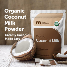 Micro Ingredients coconut milk powder in a smoothie glass for plant-based richness