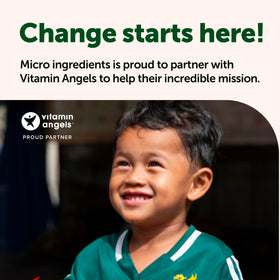 Micro Ingredients eco packaging box highlights sustainable packaging.