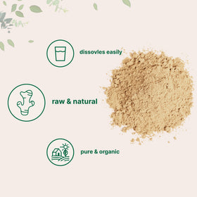 Ginger powder being added to batter for enhanced flavor.