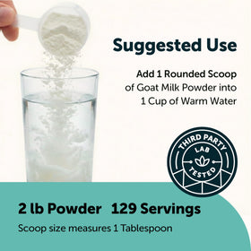 Micro Ingredients Goat Milk Powder gluten-free and non-GMO option for safe recipes.