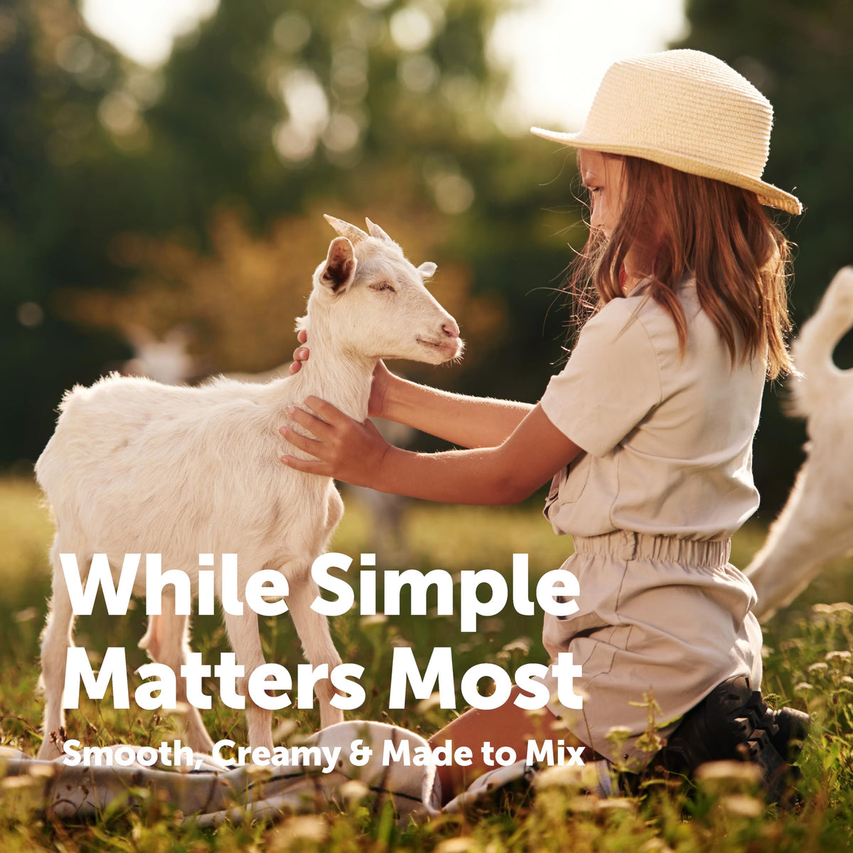 Micro Ingredients Goat Milk Powder lab-tested quality visible in packaging.