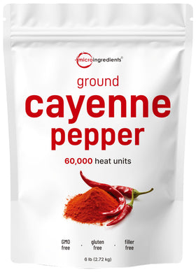 Micro Ingredients ground cayenne pepper powder 6lbs for bold flavor in daily cooking.