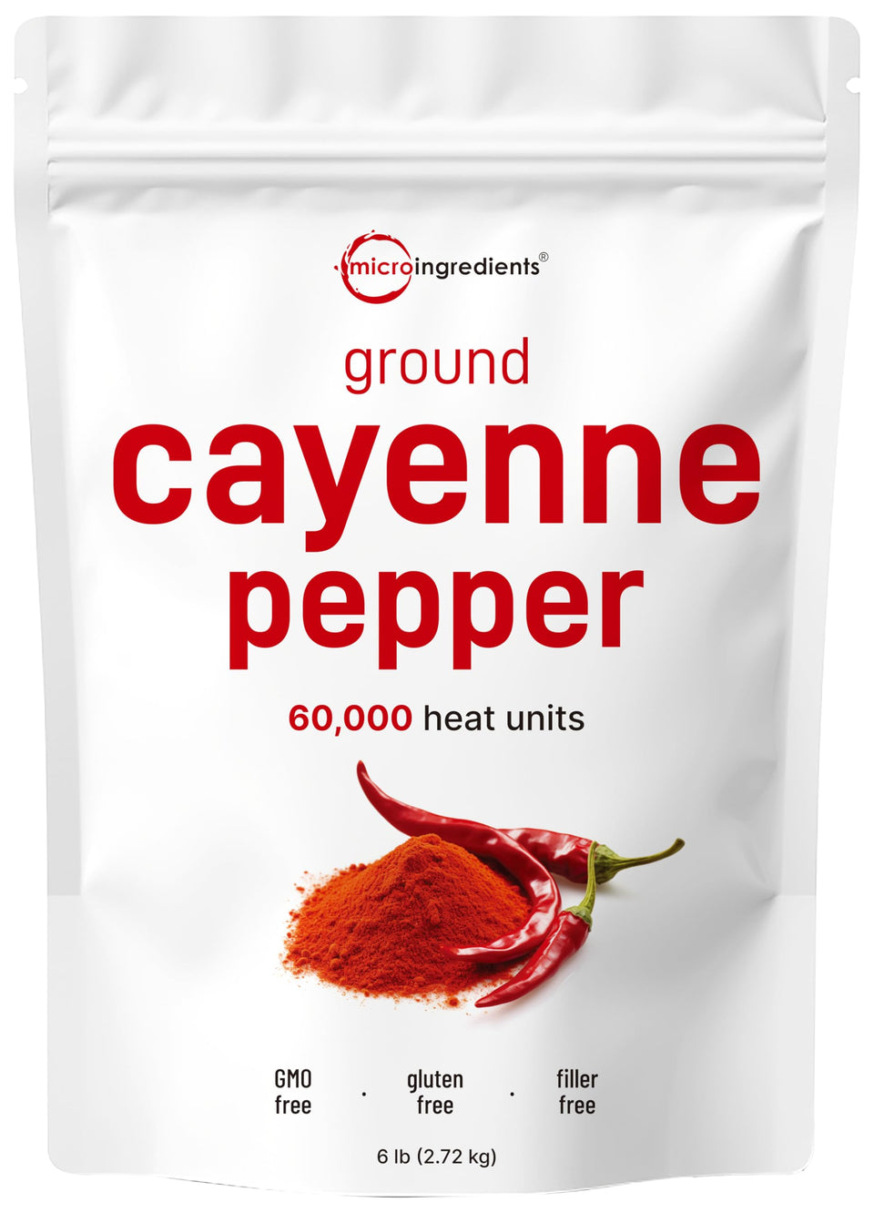 Micro Ingredients ground cayenne pepper powder 6lbs for bold flavor in daily cooking.