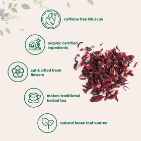 Hot Micro Ingredients hibiscus tea infusion in a cup