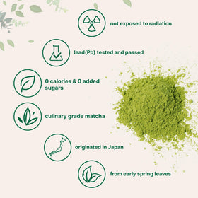Micro Ingredients Matcha powder in cup, whisked for a smooth beverage.
