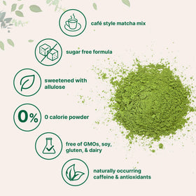 Micro Ingredients Matcha Latte Powder scoop measures precisely for sugar-free latte.