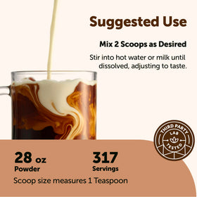 Micro Ingredients mushroom blend label highlighting Lion’s Mane and Reishi for depth.