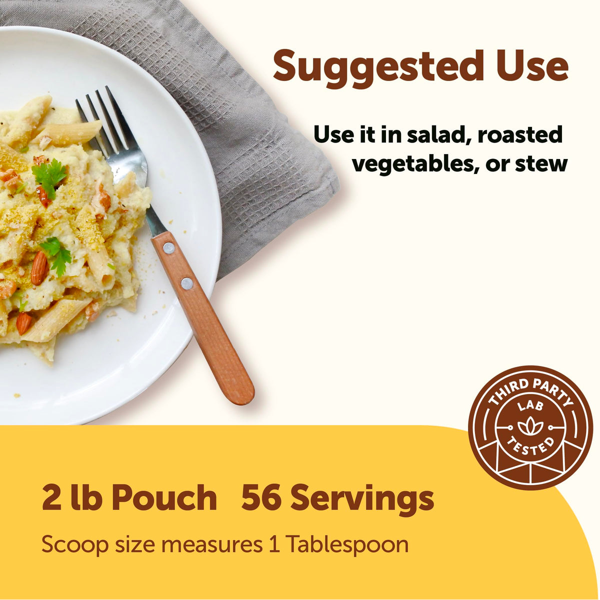 Micro Ingredients nutritional yeast flakes sprinkled on popcorn for dairy-free, vegan flavor.