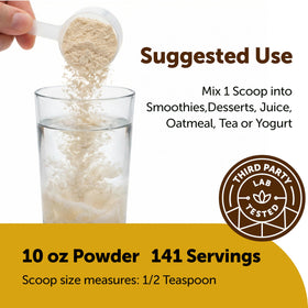 Front packaging of Micro Ingredients Organic Lemon Juice Powder