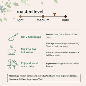 Micro Ingredients premium arabica beans highlight smooth flavor for a cafe-style cup.