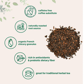 Micro Ingredients roasted chicory root close-up highlights aroma and depth for beverages.