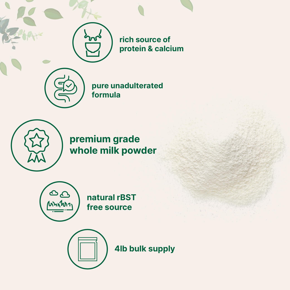 Coffee with Micro Ingredients powder as a creamy dairy-like creamer.