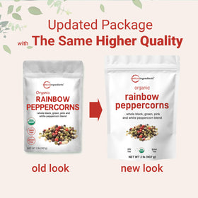 Micro Ingredients whole peppercorns in grinder release fresh aroma when grinding.