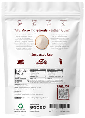 Fine texture close-up of Micro Ingredients Xanthan Gum Powder blending smoothly.
