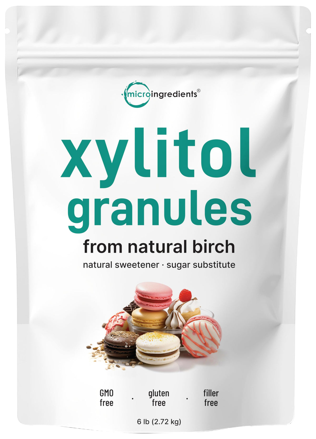Micro Ingredients Xylitol bulk bag for everyday baking and beverages.