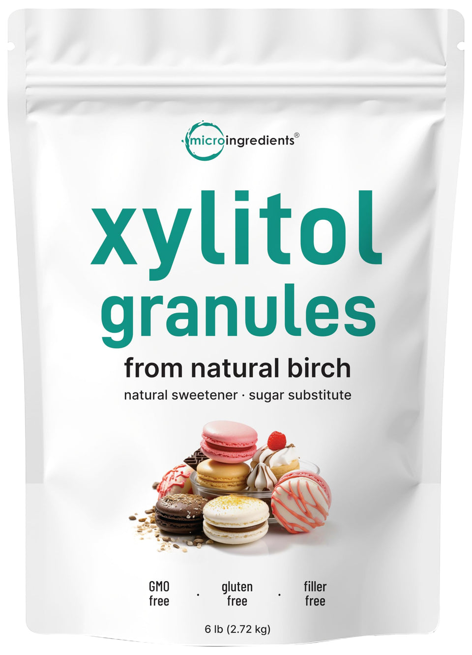 Micro Ingredients Xylitol bulk bag for everyday baking and beverages.