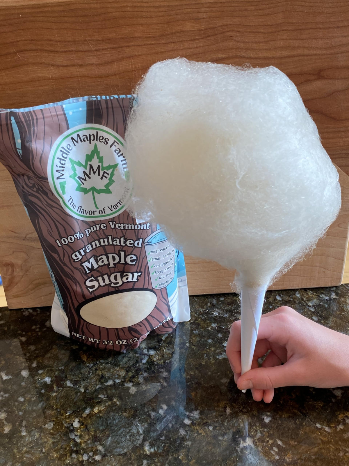Made in USA label on Middle Maples Farm packaging emphasizes farm-to-table quality.