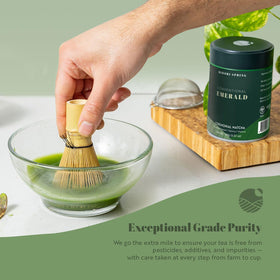 Midori Spring Emerald shade-grown hand-picked leaves from the first harvest
