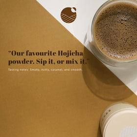 Midori Spring Hojicha latte in mug for versatile beverages