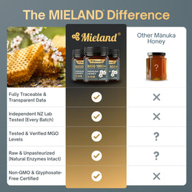 MIELAND Manuka honey from New Zealand, sourced directly from beekeepers