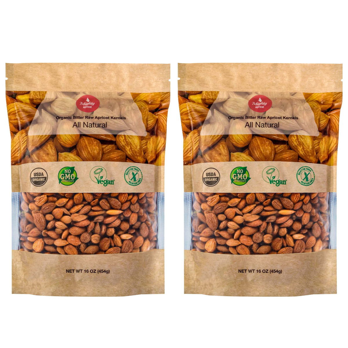 Mighty Apricot 2-pack front view for pantry-friendly storage