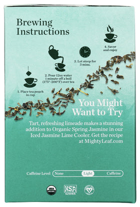 Mighty Leaf compostable tea pouches help eco-conscious brewing.