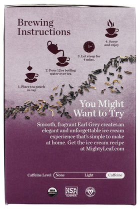 Aromatherapy-like bergamot oil aroma infusing the cup for a citrusy lift.