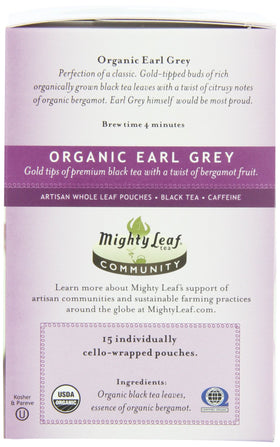 Giftable Mighty Leaf Earl Grey packaging ideal for gifting.