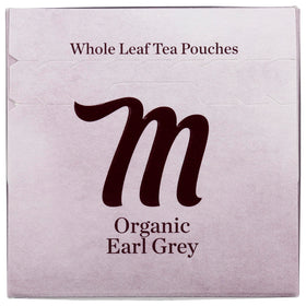 Steaming cup of Mighty Leaf Earl Grey highlighting bold black tea base.