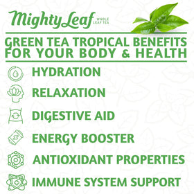 Mighty Leaf Green Tea Tropical handcrafted wellness blend for tea lovers.