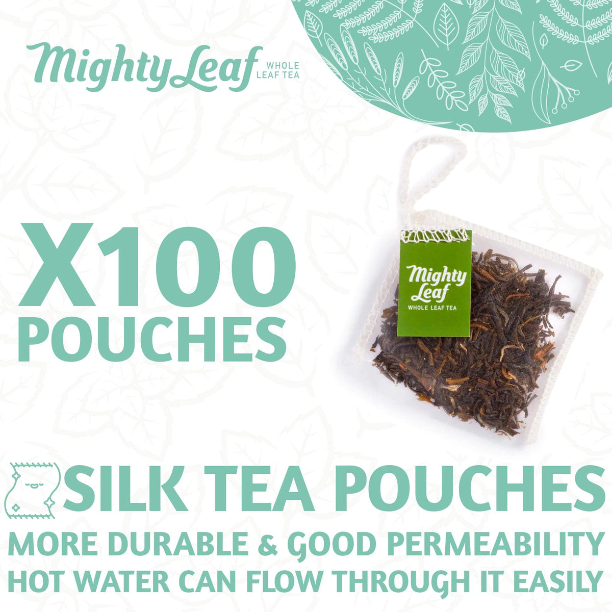 Mighty Leaf Jasmine Bloom Infusion shows overnight aroma infusion for a soothing cup.