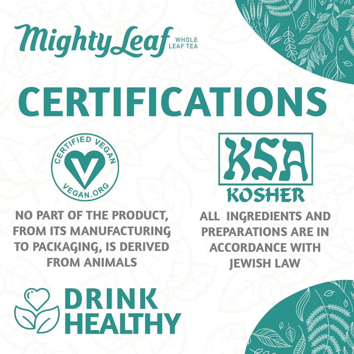 Mighty Leaf Marrakesh Mint 100-count packaging for easy brewing.