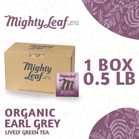 Mighty Leaf organic black tea leaves from Yunnan deliver bold aroma.