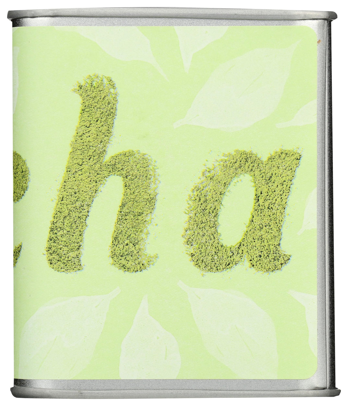 Close-up of Mighty Leaf Mint Matcha label highlighting organic Japanese matcha