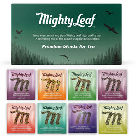 Mighty Leaf Organic Tea Sampler box with eight flavors for gifting and tasting.