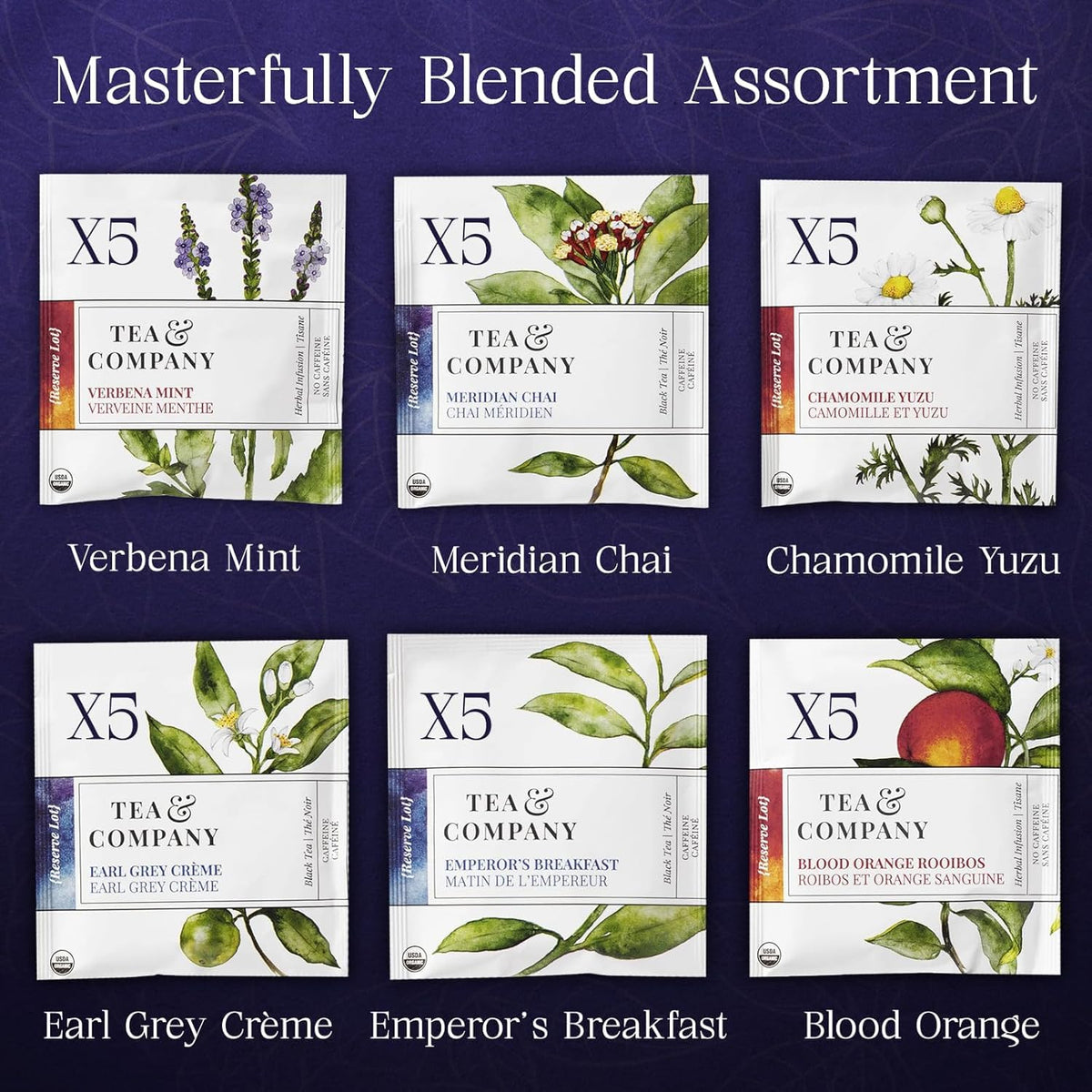 Mighty Leaf Verbena Mint tea to soothe and refresh