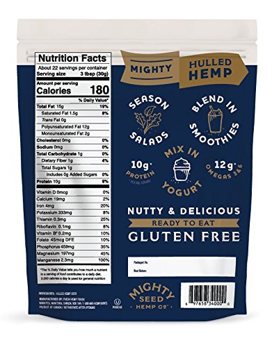 Mighty Seed Hemp Hulled Seeds in yogurt add texture and plant-based protein.