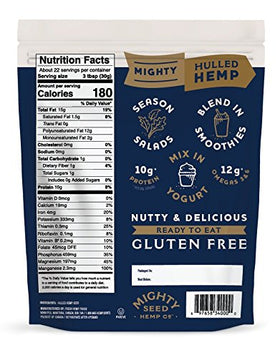 Mighty Seed Hemp Hulled Seeds in yogurt add texture and plant-based protein.