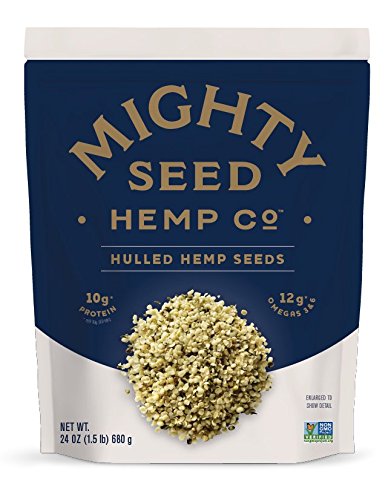 Mighty Seed Hemp Hulled Seeds sprinkled on salad for nutty crunch and protein boost.