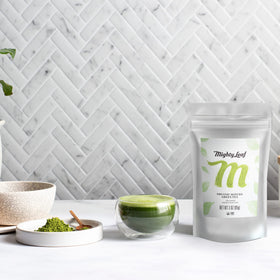 Mighty Leaf Matcha ceremonial tradition evokes refined tea rituals.