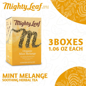 Mighty Leaf Mint Melange 3-pack keeps tea fresh for busy days.