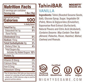 Mighty Sesame Co TahiniBars On-the-Go: portable snack for busy days.