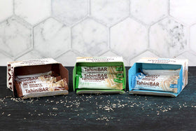 Mighty Sesame Co TahiniBars Pistachio: nutty flavor and protein-friendly, gluten-free portability.