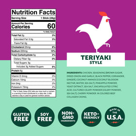 Mighty Spark Chicken Snack Sticks ingredients, simple clean components